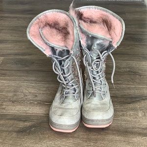 Girls Justice Winter Faux Fur Boots 3